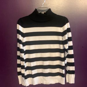 Striped turtleneck